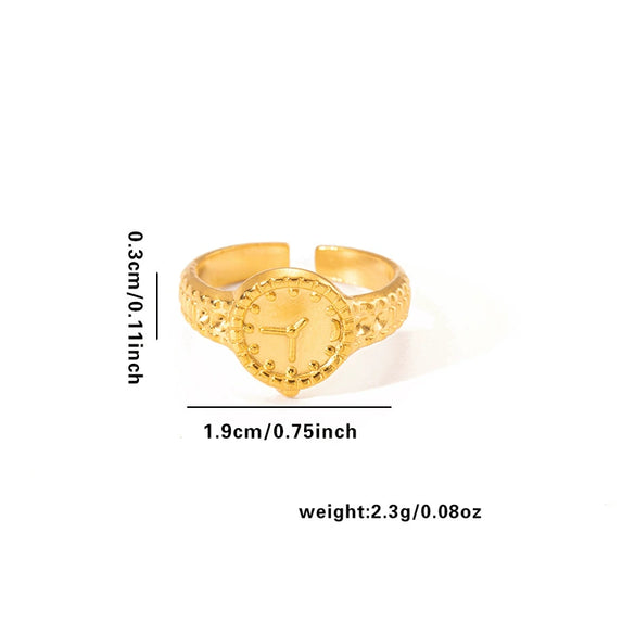 Wholesale Titanium Steel Ring For Women With Geometric Design Electroplating Treatment High End Fashion And Niche Joker Opening Non Fading Design