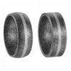 Wholesale Titanium Steel Ring Geometric Design Distressed Style Unisex