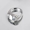 Wholesale Titanium Steel Ring Geometric Heart Style Electroplated For Men And Women