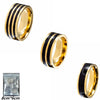 Wholesale Titanium Steel Ring Geometric Style Gold Plated