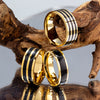 Wholesale Titanium Steel Ring Geometric Style Gold Plated