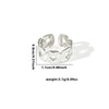 Wholesale Titanium Steel Ring Geometric Style With Heart Flower Leaf Letter Number Text Pattern Electroplated