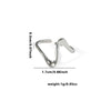 Wholesale Titanium Steel Ring Irregular Line Geometric Style With Heart Shape Flower Leaves Letters Numbers Text Electroplated For Women