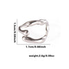 Wholesale Titanium Steel Ring Retro Style With Leaves Heart Shape Flower Letters Numbers Electroplating For Women