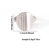 Wholesale Titanium Steel Ring Retro Style With Leaves Heart Shape Flower Letters Numbers Electroplating For Women