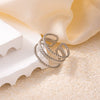 Wholesale Titanium Steel Ring Retro Style With Leaves Heart Shape Flower Letters Numbers Electroplating For Women