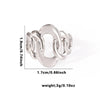 Wholesale Titanium Steel Ring Retro Style With Leaves Heart Shape Flower Letters Numbers Electroplating For Women