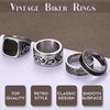 Wholesale Titanium Steel Ring Wave Pattern Polished Unisex Fashion Retro Jewelry
