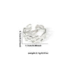Wholesale Titanium Steel Ring With Chain Hollow Design Electroplated Geometric Style Heart Shape Flower Leaves Letters Numbers Text For Women