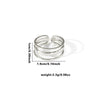 Wholesale Titanium Steel Ring With Chain Hollow Design Electroplated Geometric Style Heart Shape Flower Leaves Letters Numbers Text For Women