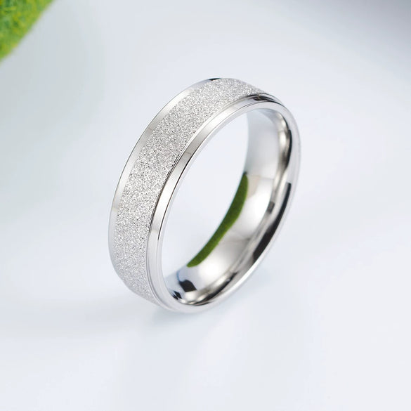 Wholesale Titanium Steel Ring With Geometric Pattern For Jewelry Lovers Polished