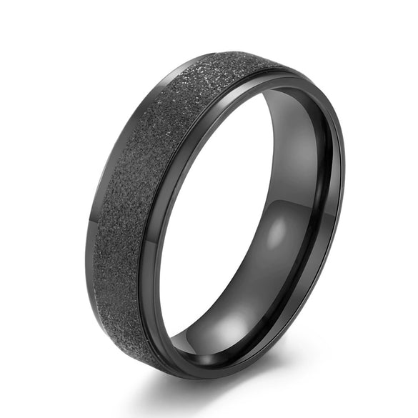 Wholesale Titanium Steel Ring With Geometric Pattern For Jewelry Lovers Polished