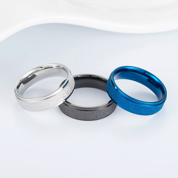 Wholesale Titanium Steel Ring With Geometric Pattern For Jewelry Lovers Polished