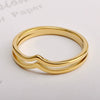 Wholesale Titanium Steel Ring With Irregular Wave And Peach Heart Shape Glossy Electroplated With Letters Numbers Text