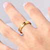 Wholesale Titanium Steel Ring With Ushape Pattern For Men And Women Electroplated Geometric Style