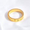 Wholesale Titanium Steel Ring With Ushape Pattern For Men And Women Electroplated Geometric Style