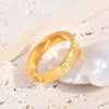Wholesale Titanium Steel Ring With Ushape Pattern For Men And Women Electroplated Geometric Style