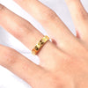 Wholesale Titanium Steel Ring With Ushape Pattern For Men And Women Electroplated Geometric Style