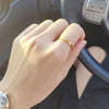 Wholesale Titanium Steel Ring Women's Simple Love Style Heart Shaped Electroplated