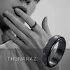 Wholesale Titanium Steel Rotating Decompression Ring Geometric Style Electroplated Unisex Jewelry