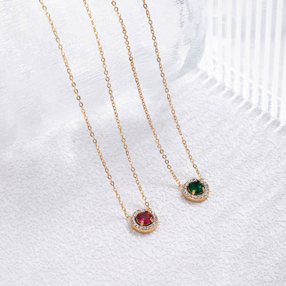 Wholesale Titanium Steel Round Geometric Clavicle Chain With Electroplating For Women Light Luxury And Simple Exquisite All Match Design