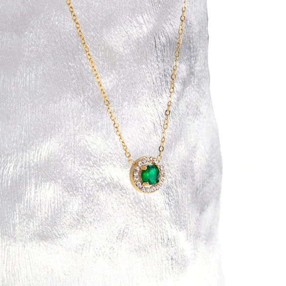 Wholesale Titanium Steel Round Geometric Clavicle Chain With Electroplating For Women Light Luxury And Simple Exquisite All Match Design