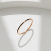 Wholesale Titanium Steel Simple Geometric Electroplating Ring For Women
