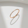 Wholesale Titanium Steel Simple Geometric Electroplating Ring For Women