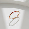 Wholesale Titanium Steel Simple Geometric Electroplating Ring For Women