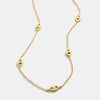 Wholesale Titanium Steel Simple Heart Shape Electroplated Mini Necklace For Women