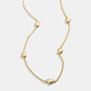 Wholesale Titanium Steel Simple Heart Shape Electroplated Mini Necklace For Women