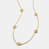 Wholesale Titanium Steel Simple Heart Shape Electroplated Mini Necklace For Women