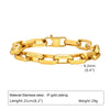 Wholesale Titanium Steel Simple Square Chain Bracelet With Electroplating Treatment