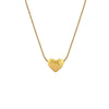 Wholesale Titanium Steel Snake Bone Chain Heart Furnace Real Gold Plated Necklace With Geometric Pattern For Women And Men