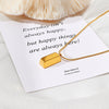 Wholesale Titanium Steel Snake Bone Chain Necklace With Geometric Pendant For Women