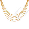 Wholesale 316L Stainless Steel Snake Bone Chain Necklace With Geometric Ushape Design And Electroplating
