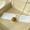 Wholesale Titanium Steel Snake Bone Necklace Geometric U Shape Retro Light Luxury Electroplated