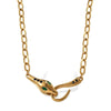 Wholesale 316L Stainless Steel Snake Head Necklace Fashion Hiphop Style Electroplated For Women