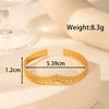 Wholesale Titanium Steel Snake Shaped Retro Opening Adjustable Bracelet With Electroplating