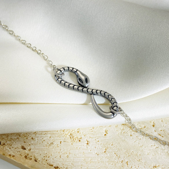 Wholesale Titanium Steel Snakeshaped Bracelet With Animal Pattern And Electroplating For Women In Ins Style