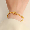 Wholesale Titanium Steel Snakeshaped Bracelet With Animal Pattern And Electroplating For Women In Ins Style