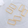Wholesale Titanium Steel Square Earrings For Women Fashion Minimalist Exaggerated Electroplated Jewelry