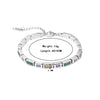 Wholesale Titanium Steel Square Stitching Geometric Electroplating Bracelet For Women