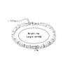 Wholesale Titanium Steel Square Stitching Geometric Electroplating Bracelet For Women