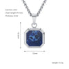 Wholesale Titanium Steel 316L Stainless Steel Geometric Pendant Necklace For Women Light Luxury With Natural Gold Sand
