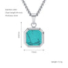 Wholesale Titanium Steel 316L Stainless Steel Geometric Pendant Necklace For Women Light Luxury With Natural Gold Sand