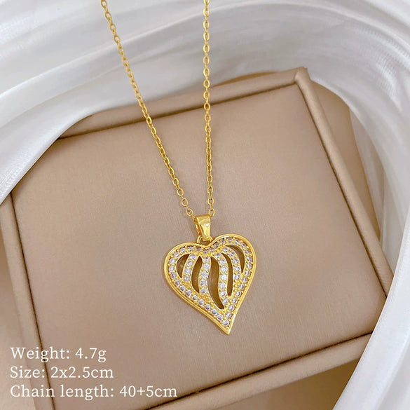 Wholesale Titanium Steel Stainless Steel Geometric Style Pendant Necklace For Women And Men