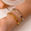Wholesale Titanium Steel Star Buckle Zircon Bracelet With Electroplating Treatment Non Fading