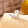 Wholesale Titanium Steel Star Inlaid Zircon Women's Ear Nails