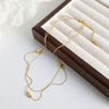 Wholesale 316L Stainless Steel Star Necklace For Women Electroplated Retro Simple Design